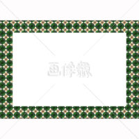 紋様調パターンタイル模様(1)フレーム