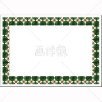 紋様調パターンタイル模様(2)フレーム