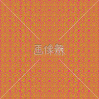 オレンジと黄の三角矢印パターンタイル模様