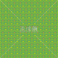 青と黄緑の三角矢印パターンタイル模様