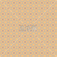 オレンジのダイヤ風のパターンタイル模様