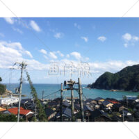 海が見える村の(2)写真