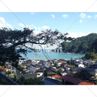海が見える村の(3)写真
