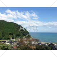 海が見える村の(5)写真