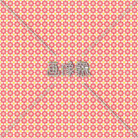 小花とダイヤ風のパターンタイル(2)模様