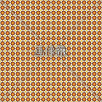 小花とダイヤ風のパターンタイル(3)模様