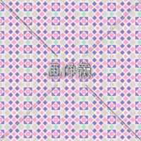 ピンクと紫のパターンタイル模様