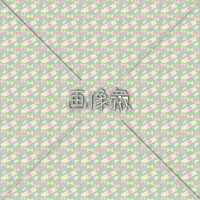 緑とベージュ地の小さいタイル模様