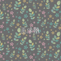 落書き風の花柄シームレス模様素材(3)