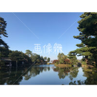 晴天の兼六園の写真素材(31)