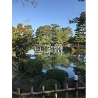 晴天の兼六園の写真素材(34)