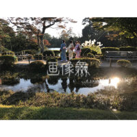 晴天の兼六園の写真素材(47)