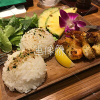 ハワイアンワンプレートの無料写真素材