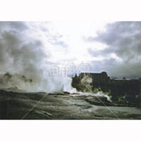 火山地帯の風景写真