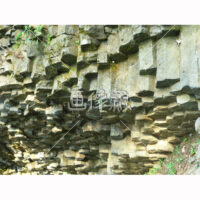 玄武洞公園の玄武洞の写真