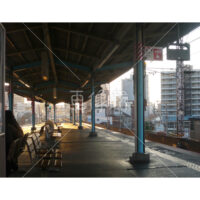 駅のホームの(1)写真