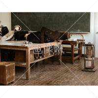 懐かしい学校・教室の写真素材