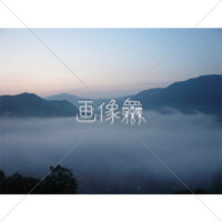 朝の雲海(4)写真素材