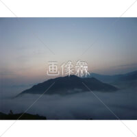 朝の雲海(5)写真素材