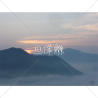 朝の雲海(9)写真素材