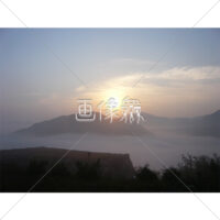 朝の雲海(12)写真素材