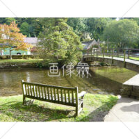 イギリスの小川の風景写真素材(2)