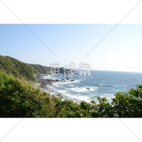 快晴の海岸の写真素材(1)