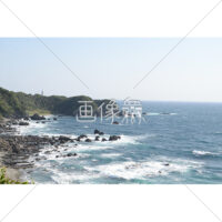 快晴の海岸の写真素材(2)