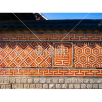 伝統的で雰囲気のある外壁の写真素材