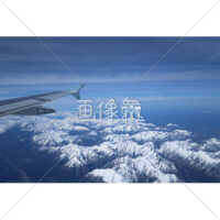 雪の積もった山脈の写真(2)