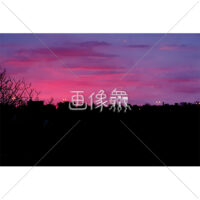 不思議な夜の空の写真素材