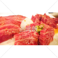 焼肉の定番のカルビの写真素材
