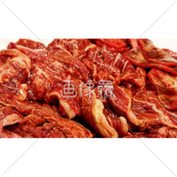 山盛りのお肉の写真素材