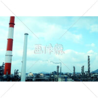 澄み渡る秋空の写真素材