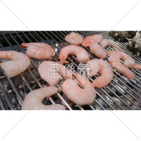 バーベキュー(エビ)の写真素材