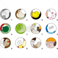 干支の(1)イラスト