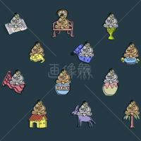 色々な大仏様の(1)イラスト