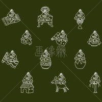 色々な大仏様の(3)イラスト