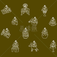 色々な大仏様の(4)イラスト