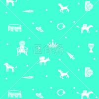 絵本風のアラビアンイメージの(2)イラスト