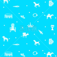 絵本風のアラビアンイメージの(3)イラスト