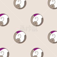 干支の鼠イラストタイル(2)模様