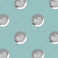 干支の虎イラストタイル(2)模様