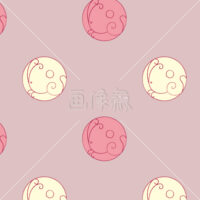 干支の卯イラストタイル(1)模様