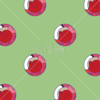 干支の竜イラストタイル(2)模様