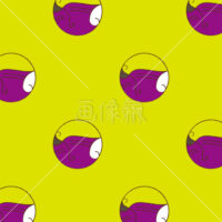 干支の猿イラストタイル(2)模様