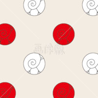 干支の鳥イラストタイル(1)模様