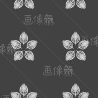 食虫植物の花形パターンタイル(1)模様