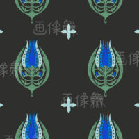 食虫植物のパターンタイル(2)模様