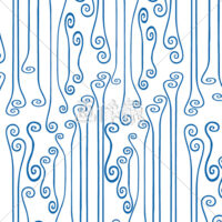 青風呂敷柄のパターンタイル模様